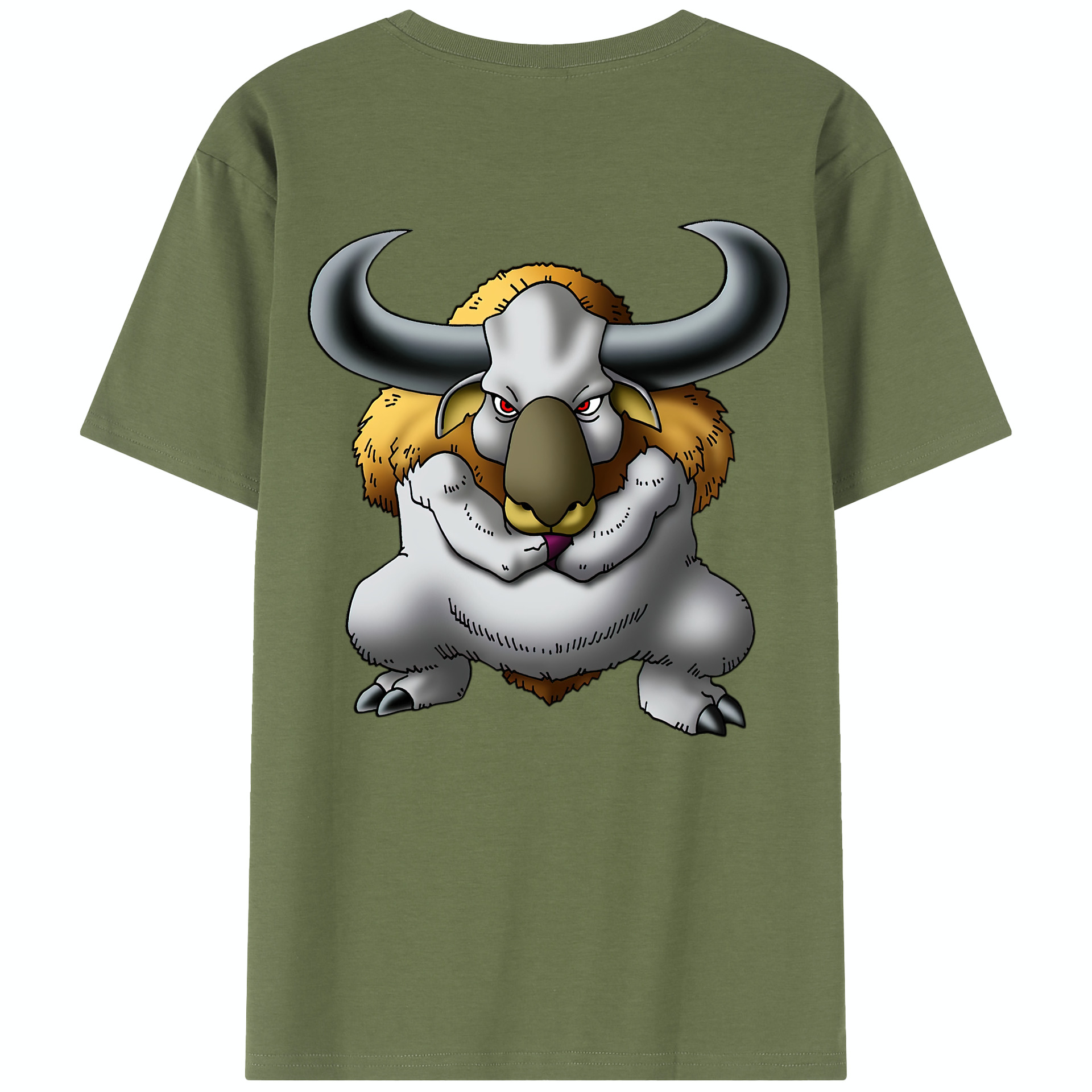 （画像用） ドラゴンクエスト Doragon Kuesuto Dragon Quest 綿100％半袖Tシャツ（背面プリント）